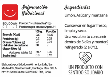 Mermelada de Limon A la Huerta de la Esquina 175 grs