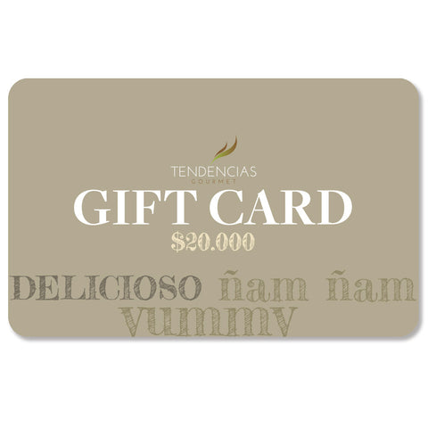 Gift card $20.000