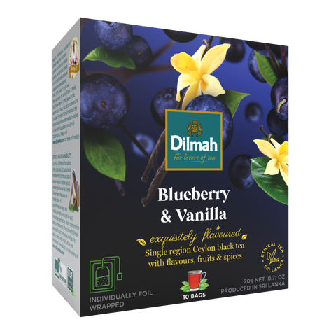Imagen de 10 Bolsitas Te Negro Arandano Vainilla Dilmah
