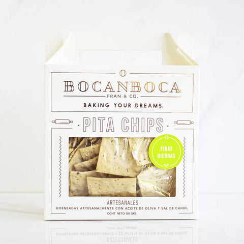 Pitas Chips Bocanboca Finas Hierbas 120 grs