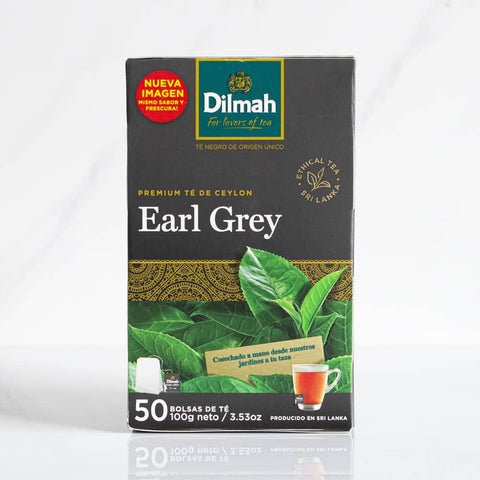 50 Bolsitas Te Negro Earl Grey Dilmah