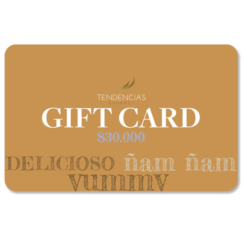 Gift card $30.000