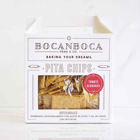 Pitas Chips Bocanboca Tomate Albahaca 120 grs