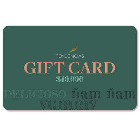 Gift card $40.000