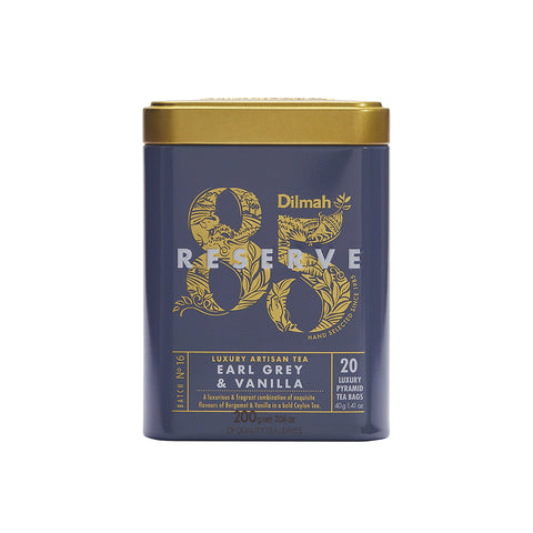 Imagen de 20 bolsitas Té 85 reserve Dilmah Earl grey Vainilla