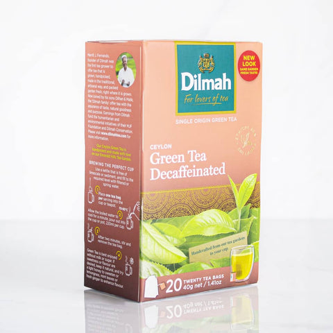 20 Bolsitas Te Verde Ceylon Descafeinado Dilmah