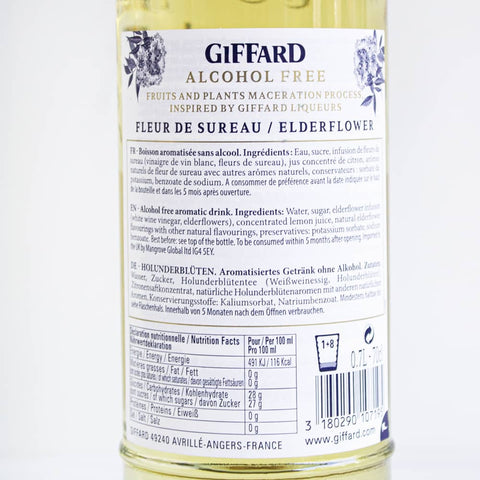 Destilado sin alcohol Flor de Sauco Giffard 700 ml