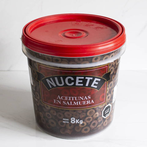 Balde Aceitunas negras en rodaja Nucete 4 kg