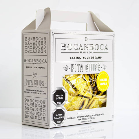 Pitas Chips Bocanboca Curcuma Amapola 120 grs