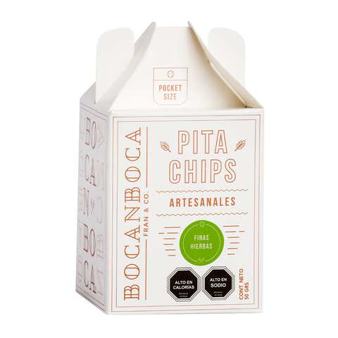 Pitas Chips Bocanboca Finas Hierbas 50 grs