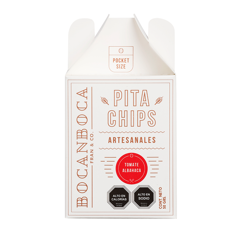 Pitas Chips Bocanboca Tomate Albahaca 50 grs