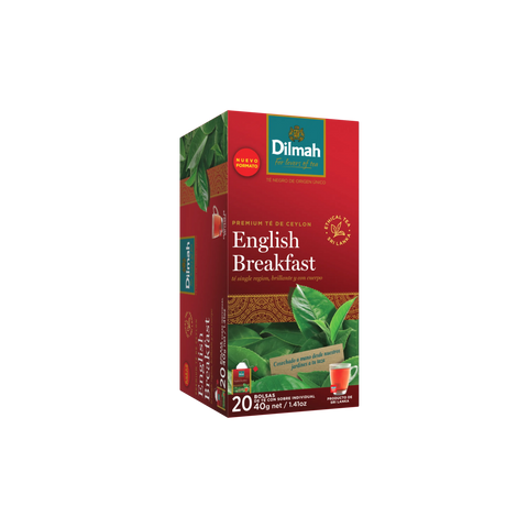 Imagen de 20 Bolsitas Té Negro English Breakfast Dilmah