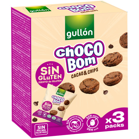 Imagen de Galleta Sin Gluten Chocobom Gullon 120 grs