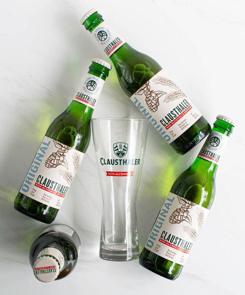 Imagen de Pack 4 Cervezas Sin Alcohol Clausthaler + Vaso 330 cc