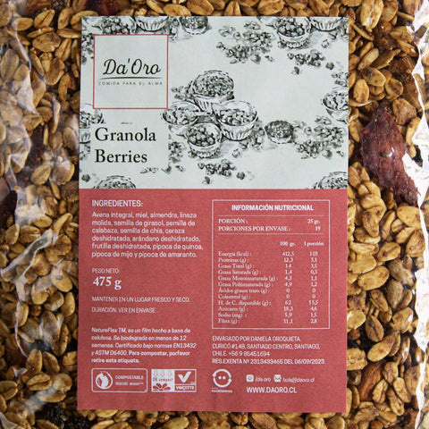 Granola Berries Da' oro 475 gr