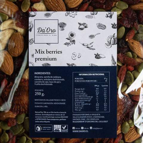 Mix Premium Berries Da' oro 250 gr