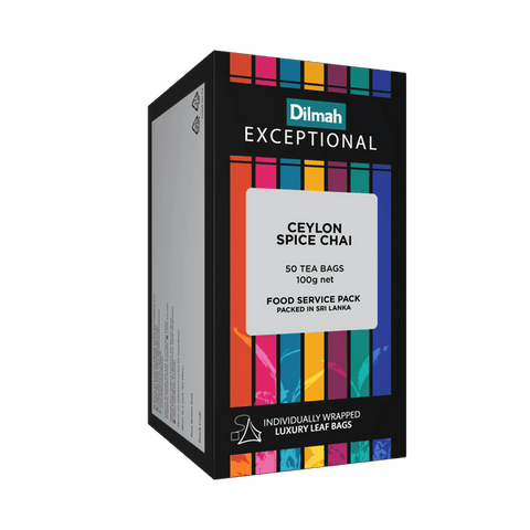 Imagen de 50 Pirámides Te Negro Spice Chai Exceptional Dilmah
