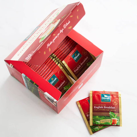 Imagen de 50 Bolsitas Individuales Te Negro English Breakfast Dilmah