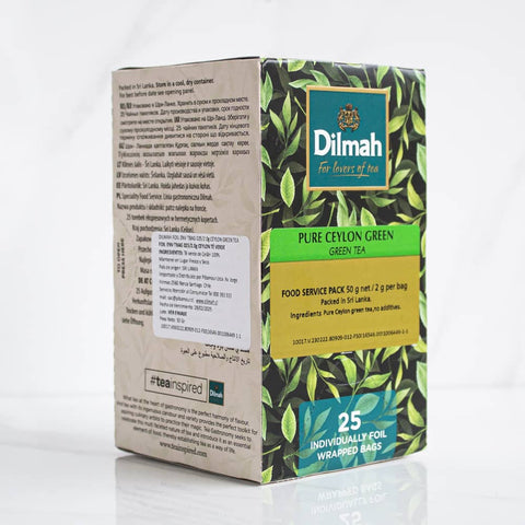 25 Bolsitas Te Verde Ceylon Natural Dilmah