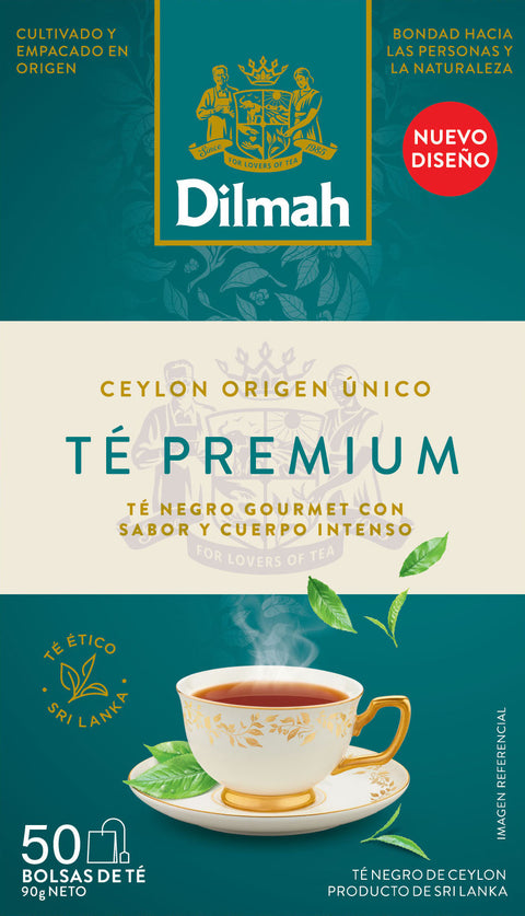 Imagen de Té Negro Premium Dilmah 50 Bolsitas