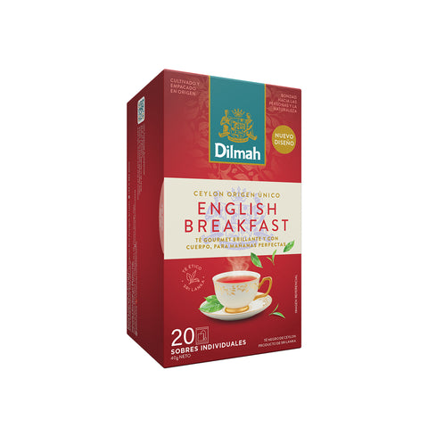 Imagen de 20 Bolsitas Té Negro English Breakfast Dilmah