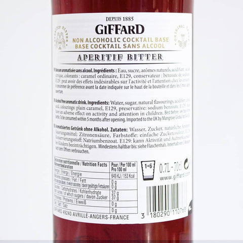 Bitter sin alcohol Giffard 700 ml