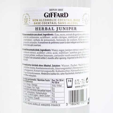 Destilado s/a Enebro Giffard 700 ml