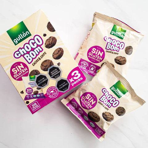Imagen de Galleta Sin Gluten Chocobom Gullon 120 grs