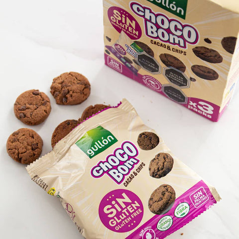 Imagen de Galleta Sin Gluten Chocobom Gullon 120 grs