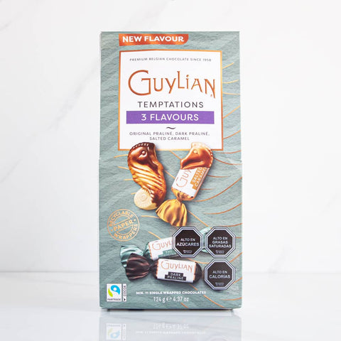 Imagen de Bombones de Chocolate Belga 3 Sabores Guylian 124 grs