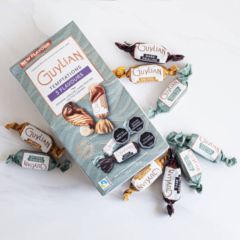 Imagen de Bombones de Chocolate Belga 3 Sabores Guylian 124 grs