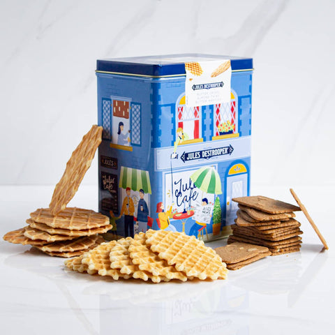 Imagen de Galleta Flemish Houses Azul Jules Destrooper 200 grs