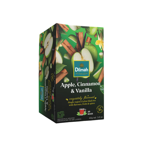 Imagen de 20 Bolsitas Te Negro Manzana Canela y Vainilla Dilmah