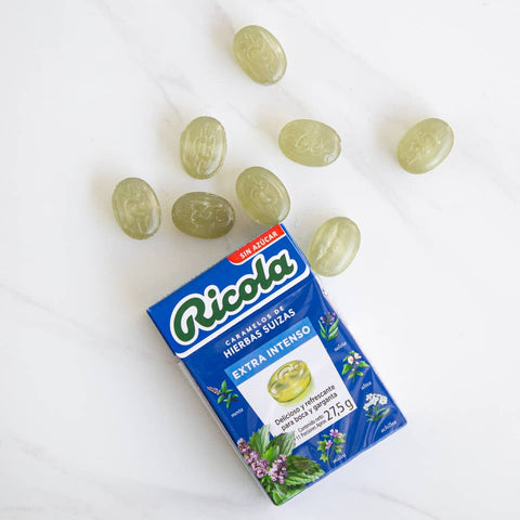 Imagen de Caramelo mini box sin azúcar extra intenso Ricola 27.5 grs