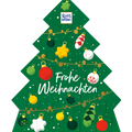 Calendario de Adviento Ritter Sport con forma de árbol de Navidad y selección de chocolates surtidos para disfrutar una sorpresa diaria durante diciembre.