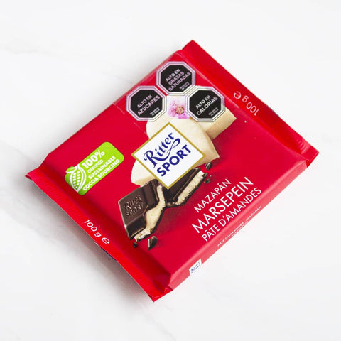 Chocolate amargo con Mazapan Ritter Sport 100 grs