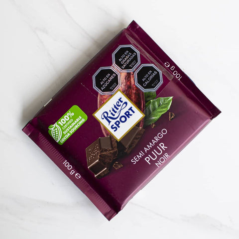 Chocolate Amargo 50% cacao Ritter Sport 100 grs