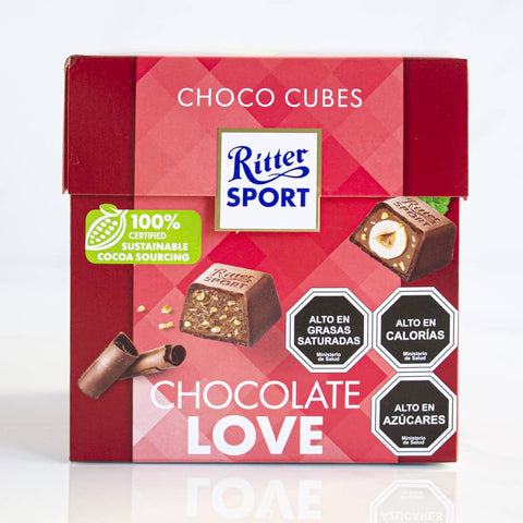 Chocolate leche Mini Cubes Ritter Sport 176 gr