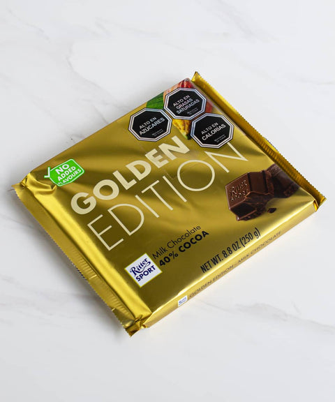 Imagen de Chocolate de leche Golden Ritter Sport 250 grs