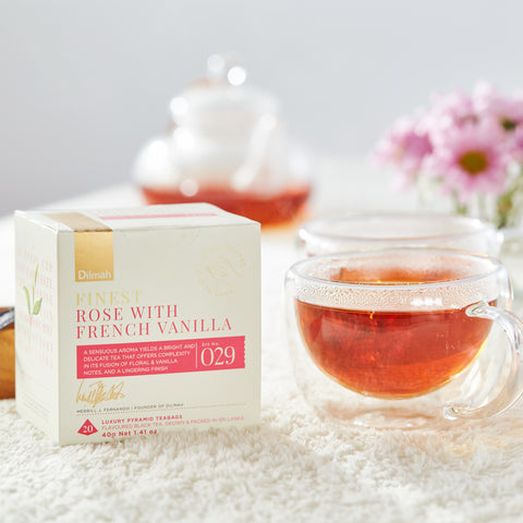 Imagen de 20 Bolsitas Té Negro Finest Rosa y Vanilla Francesa Dilmah