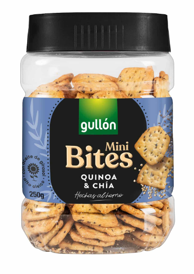 Galletas Mini Bites Quinoa y Chía Gullon 250 gr