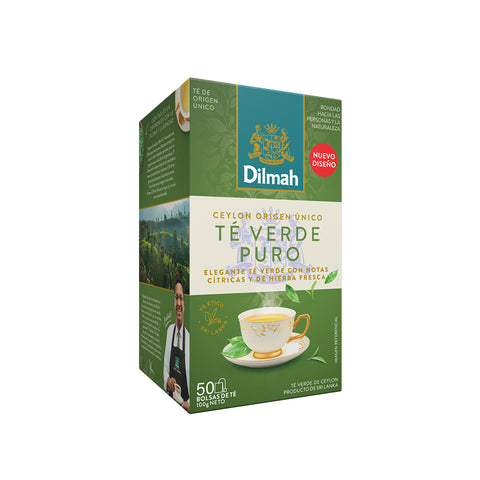 Imagen de 50 Bolsitas Te Verde Ceylon Dilmah Natural