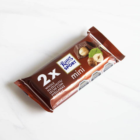 Mini Chocolate leche avellanas enteras Ritter Sport 33 grs