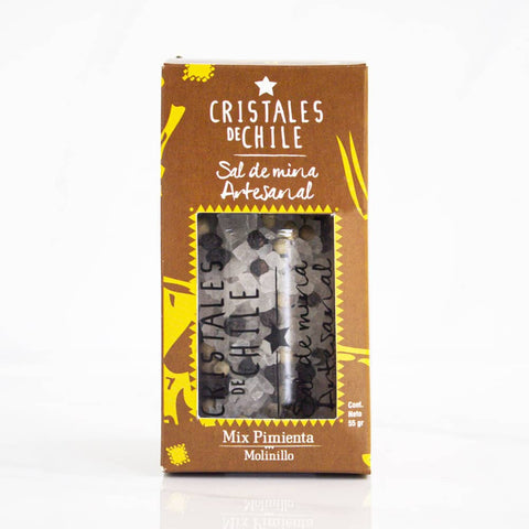 Sal Molinillo Mix Pimienta Cristales de Chile 65 grs