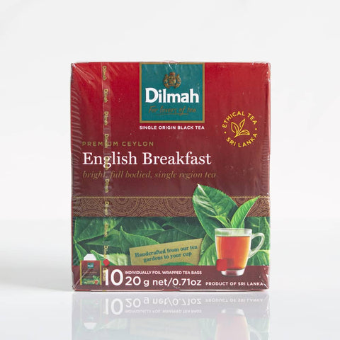 10 Bolsitas Te Negro English Breakfast Dilmah