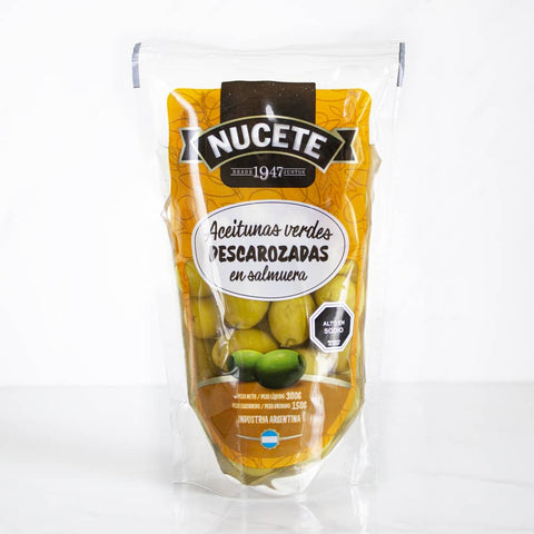 Aceitunas verdes sin carozo en Doypack Nucete 150 gr