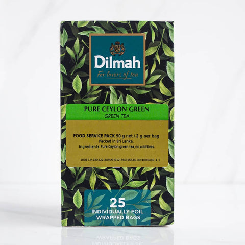 25 Bolsitas Te Verde Ceylon Natural Dilmah