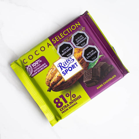 Chocolate Amargo 81% Cacao Ritter Sport 100 grs
